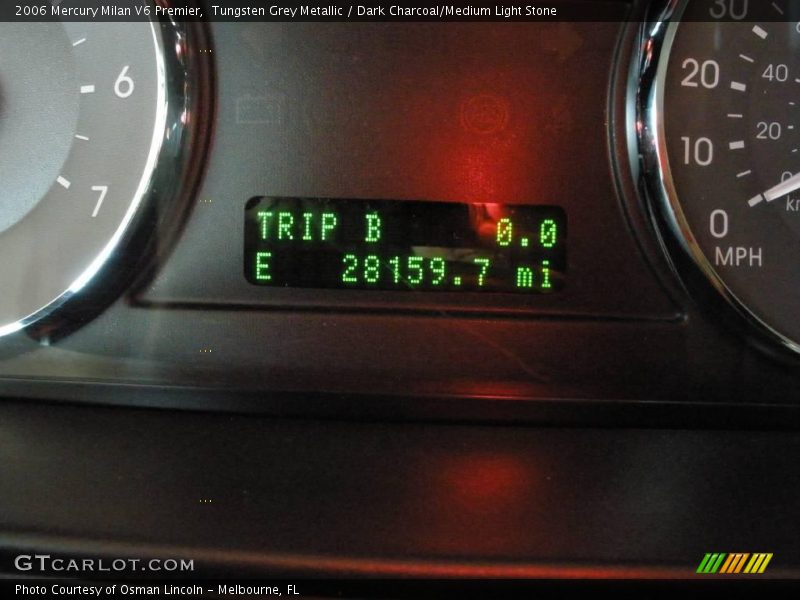 Tungsten Grey Metallic / Dark Charcoal/Medium Light Stone 2006 Mercury Milan V6 Premier