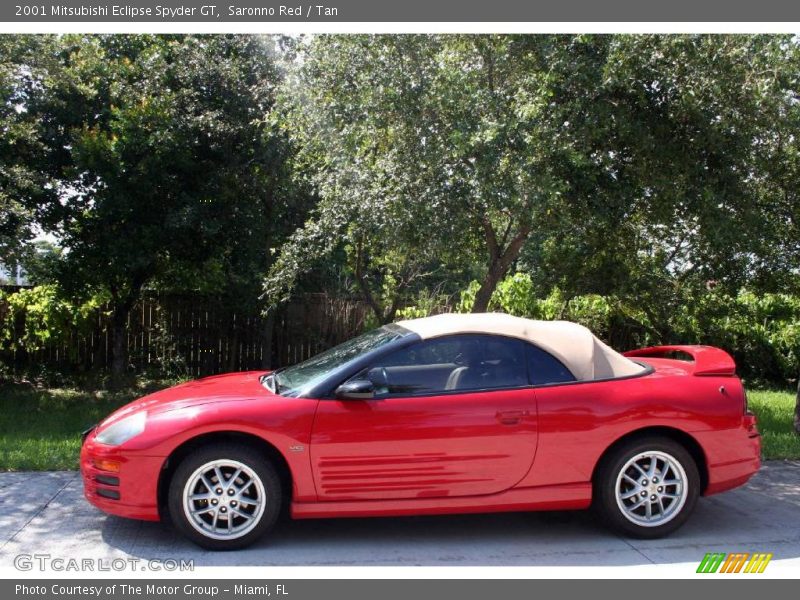 Saronno Red / Tan 2001 Mitsubishi Eclipse Spyder GT