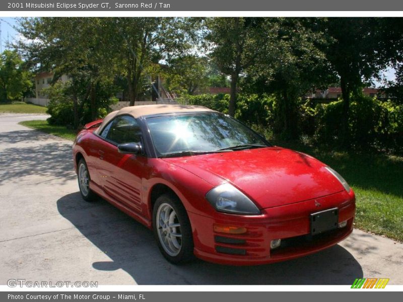 Saronno Red / Tan 2001 Mitsubishi Eclipse Spyder GT