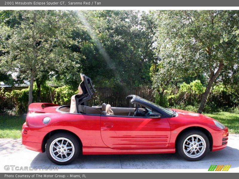 Saronno Red / Tan 2001 Mitsubishi Eclipse Spyder GT