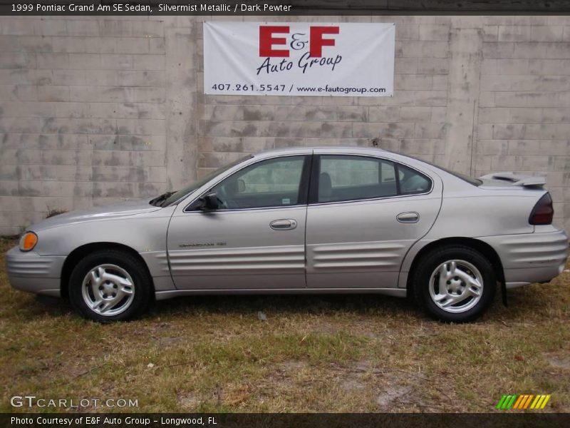 Silvermist Metallic / Dark Pewter 1999 Pontiac Grand Am SE Sedan