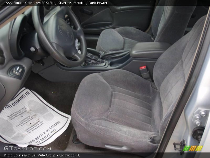 Silvermist Metallic / Dark Pewter 1999 Pontiac Grand Am SE Sedan