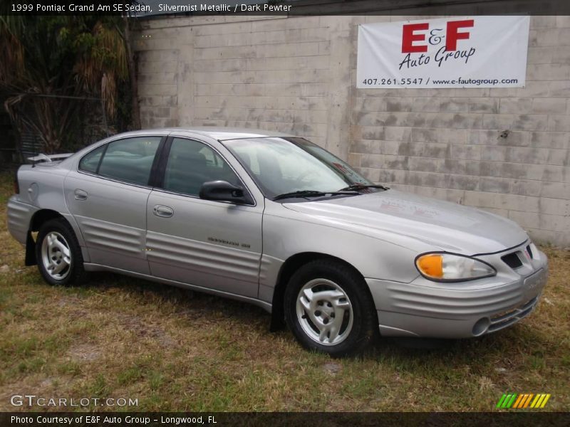 Silvermist Metallic / Dark Pewter 1999 Pontiac Grand Am SE Sedan