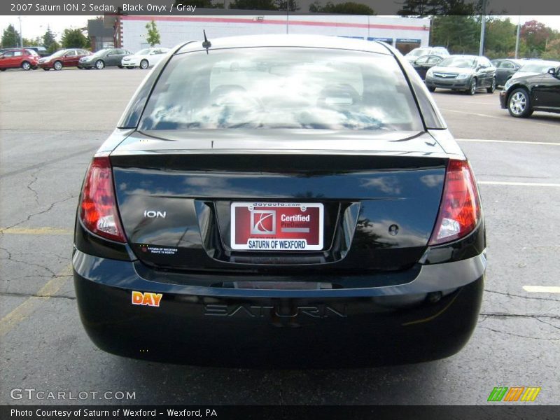Black Onyx / Gray 2007 Saturn ION 2 Sedan