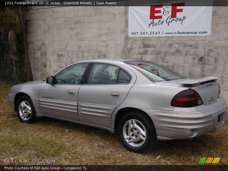 Silvermist Metallic / Dark Pewter 1999 Pontiac Grand Am SE Sedan