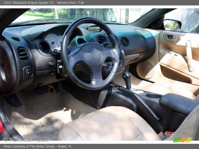 Saronno Red / Tan 2001 Mitsubishi Eclipse Spyder GT