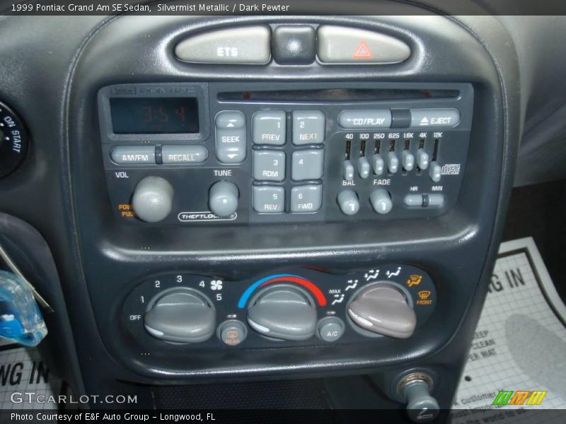 Silvermist Metallic / Dark Pewter 1999 Pontiac Grand Am SE Sedan