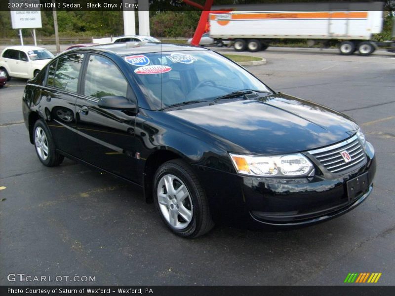 Black Onyx / Gray 2007 Saturn ION 2 Sedan