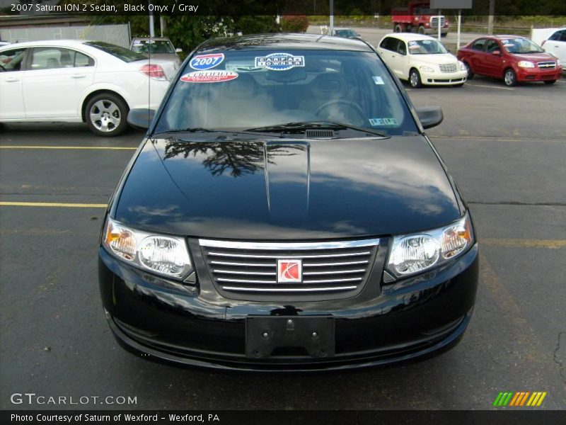 Black Onyx / Gray 2007 Saturn ION 2 Sedan