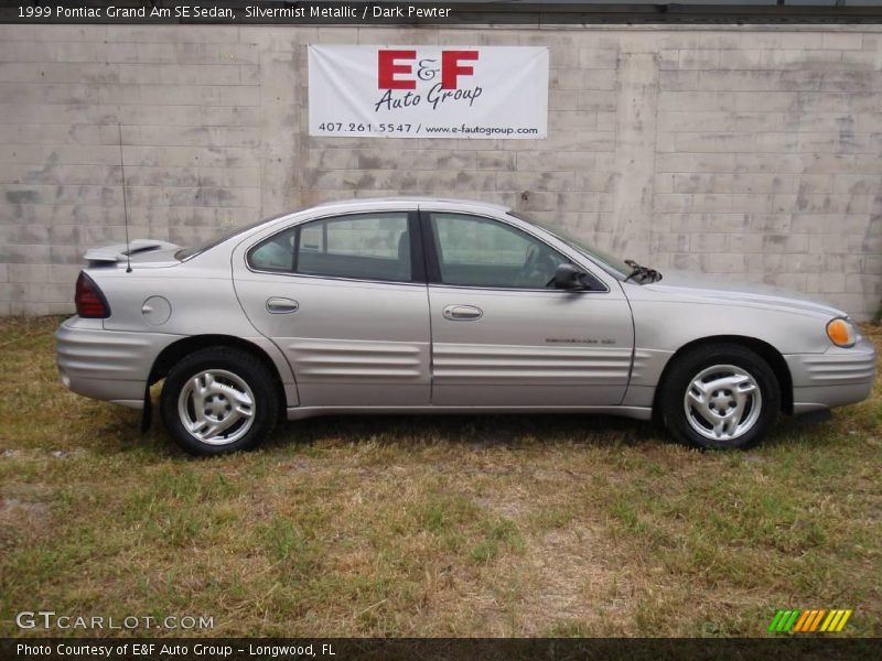 Silvermist Metallic / Dark Pewter 1999 Pontiac Grand Am SE Sedan