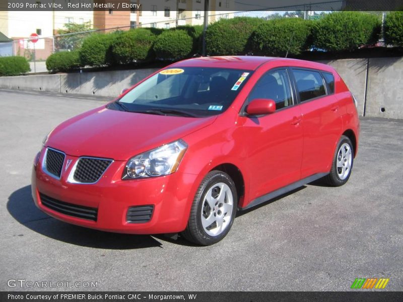 Red Hot Metallic / Ebony 2009 Pontiac Vibe