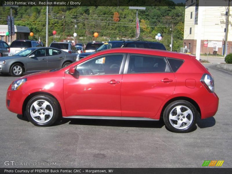 Red Hot Metallic / Ebony 2009 Pontiac Vibe