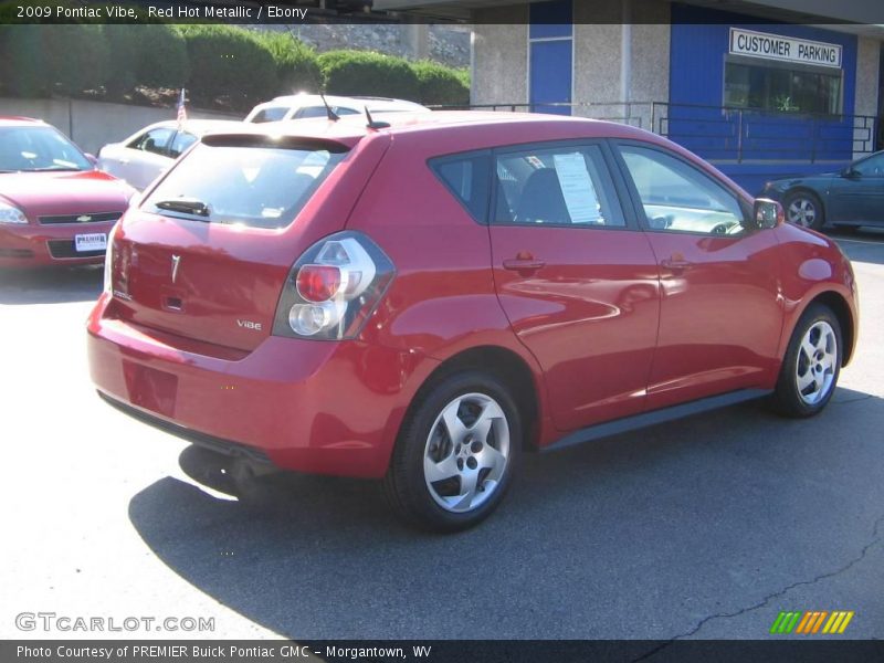 Red Hot Metallic / Ebony 2009 Pontiac Vibe