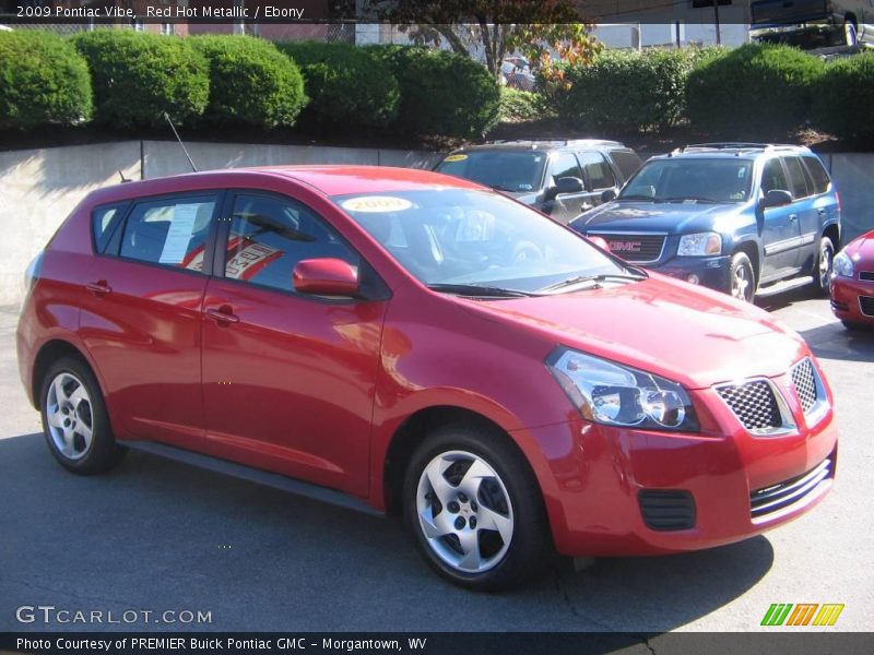 Red Hot Metallic / Ebony 2009 Pontiac Vibe
