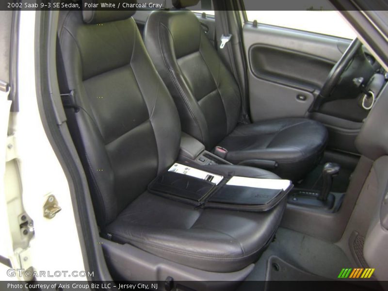 Polar White / Charcoal Gray 2002 Saab 9-3 SE Sedan