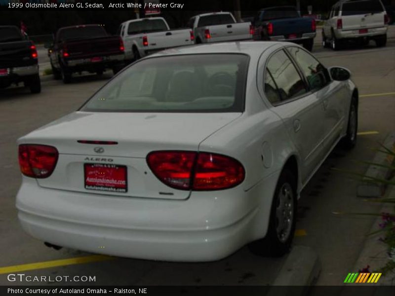 Arctic White / Pewter Gray 1999 Oldsmobile Alero GL Sedan