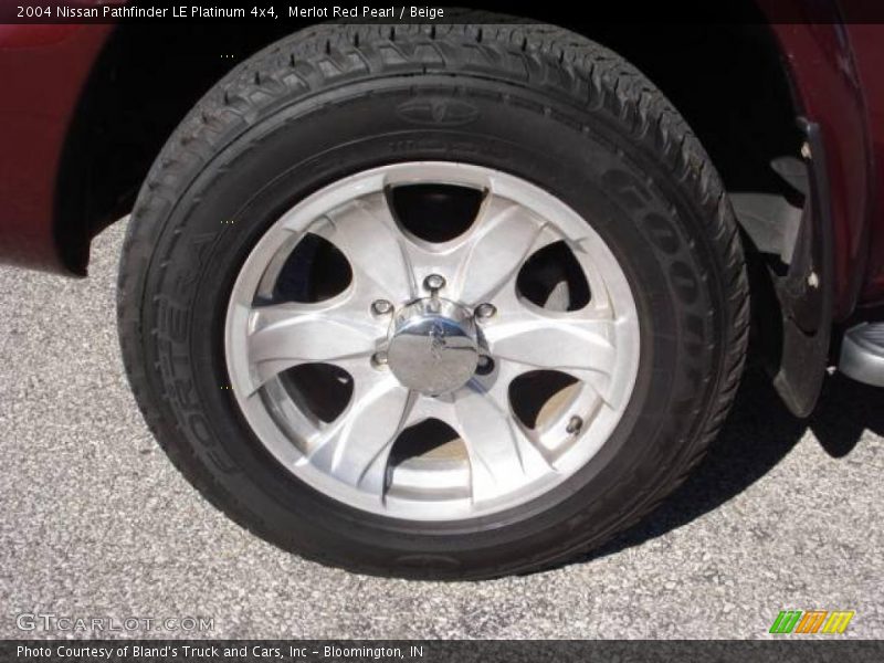 Merlot Red Pearl / Beige 2004 Nissan Pathfinder LE Platinum 4x4