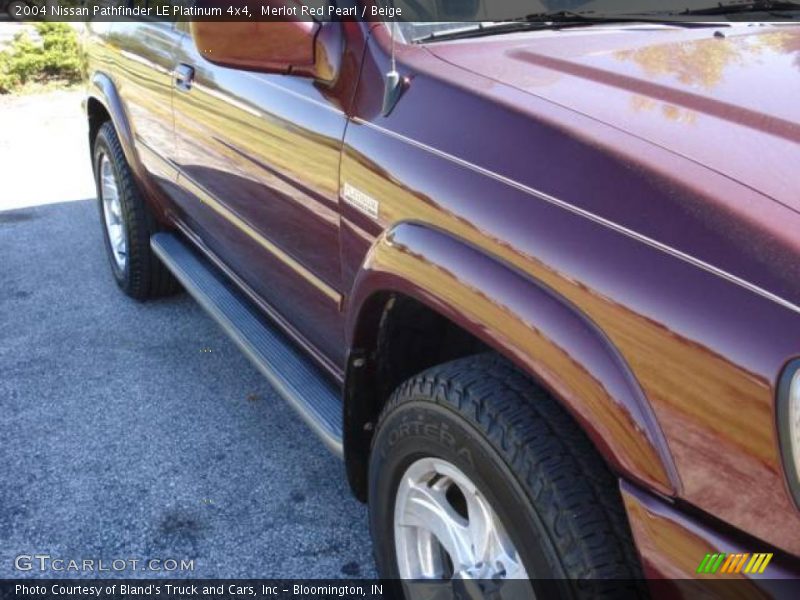 Merlot Red Pearl / Beige 2004 Nissan Pathfinder LE Platinum 4x4