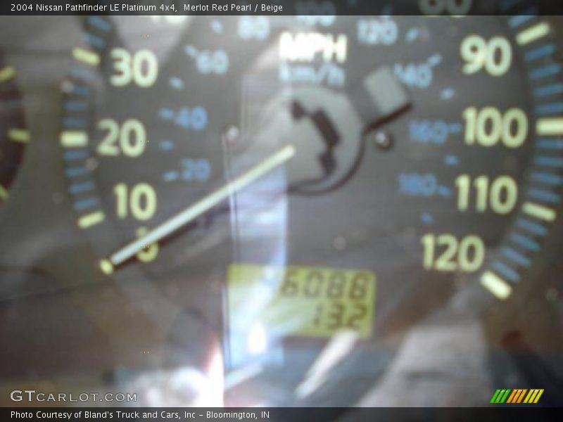 Merlot Red Pearl / Beige 2004 Nissan Pathfinder LE Platinum 4x4