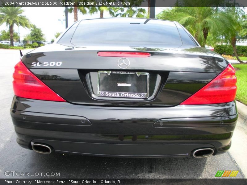 Obsidian Black Metallic / Ash 2004 Mercedes-Benz SL 500 Roadster