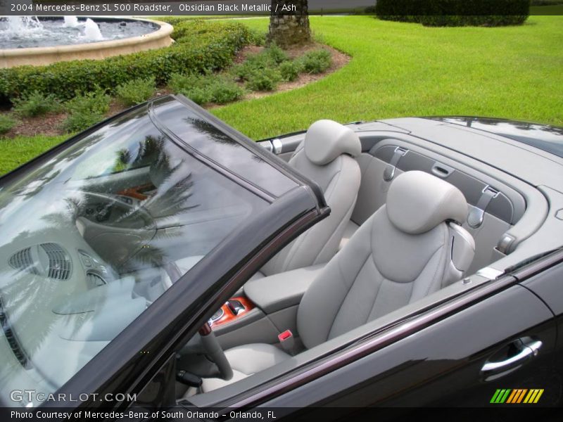 Obsidian Black Metallic / Ash 2004 Mercedes-Benz SL 500 Roadster