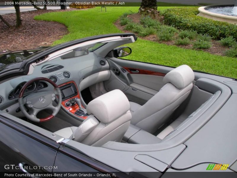 Obsidian Black Metallic / Ash 2004 Mercedes-Benz SL 500 Roadster
