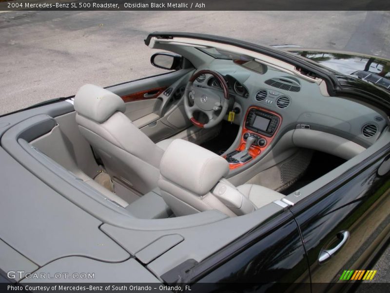 Obsidian Black Metallic / Ash 2004 Mercedes-Benz SL 500 Roadster