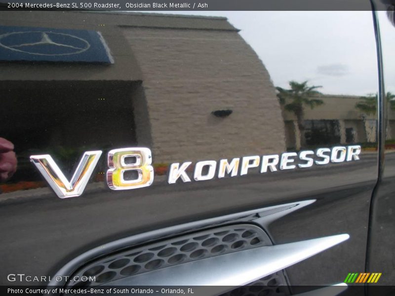 Obsidian Black Metallic / Ash 2004 Mercedes-Benz SL 500 Roadster