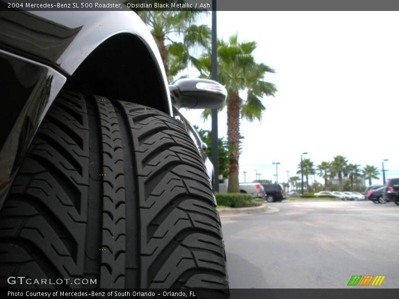 Obsidian Black Metallic / Ash 2004 Mercedes-Benz SL 500 Roadster
