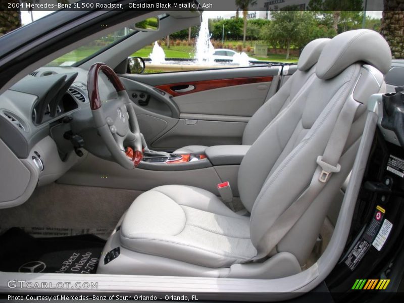 Obsidian Black Metallic / Ash 2004 Mercedes-Benz SL 500 Roadster