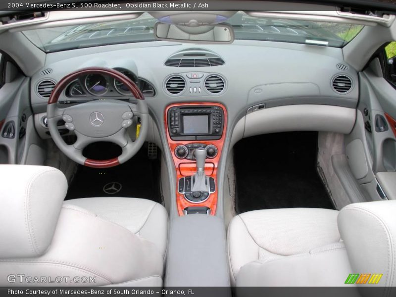 Obsidian Black Metallic / Ash 2004 Mercedes-Benz SL 500 Roadster