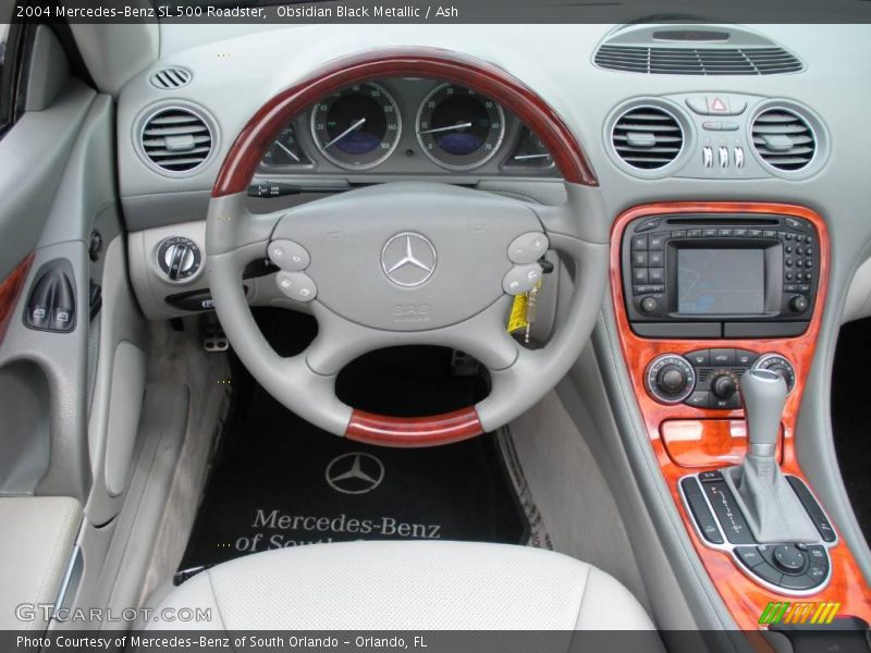Obsidian Black Metallic / Ash 2004 Mercedes-Benz SL 500 Roadster