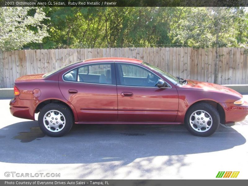 Ruby Red Metallic / Pewter 2003 Oldsmobile Alero GL Sedan