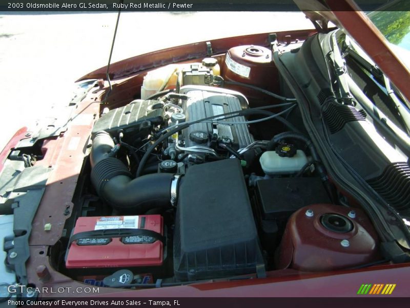 Ruby Red Metallic / Pewter 2003 Oldsmobile Alero GL Sedan