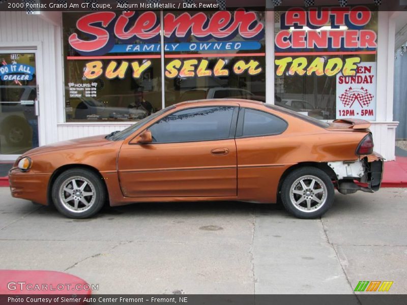 Auburn Mist Metallic / Dark Pewter 2000 Pontiac Grand Am GT Coupe
