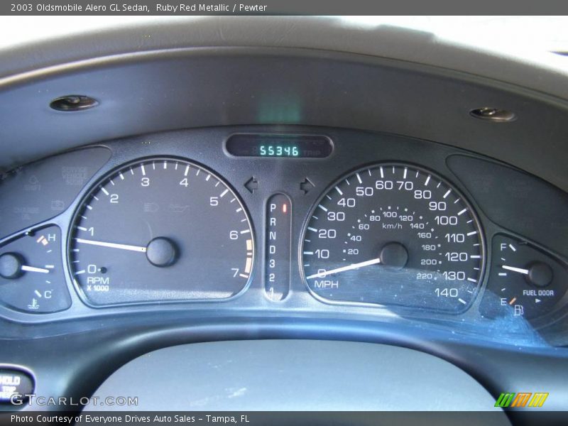 Ruby Red Metallic / Pewter 2003 Oldsmobile Alero GL Sedan