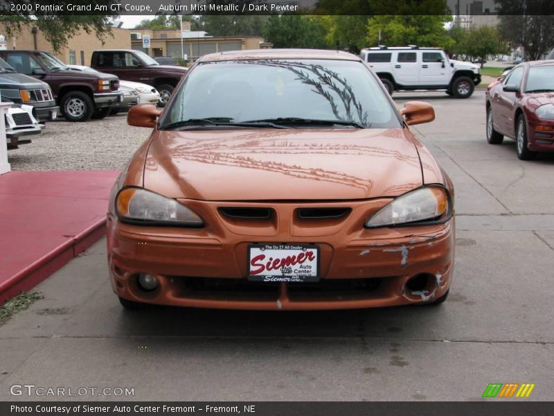 Auburn Mist Metallic / Dark Pewter 2000 Pontiac Grand Am GT Coupe