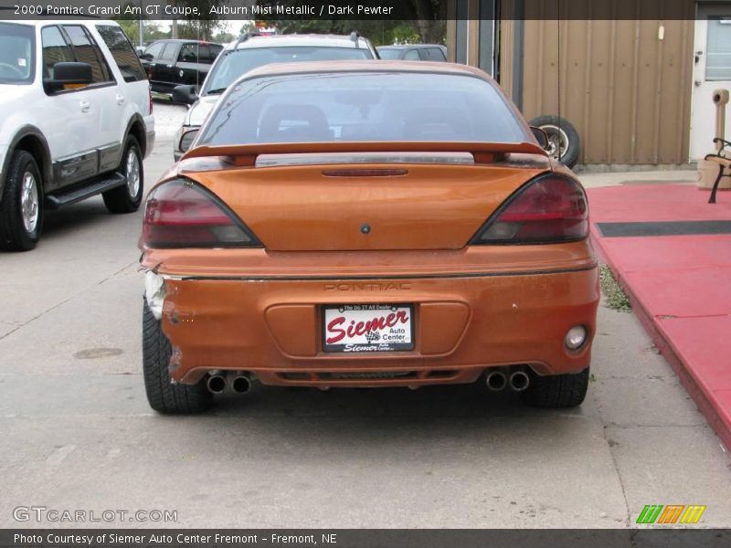 Auburn Mist Metallic / Dark Pewter 2000 Pontiac Grand Am GT Coupe