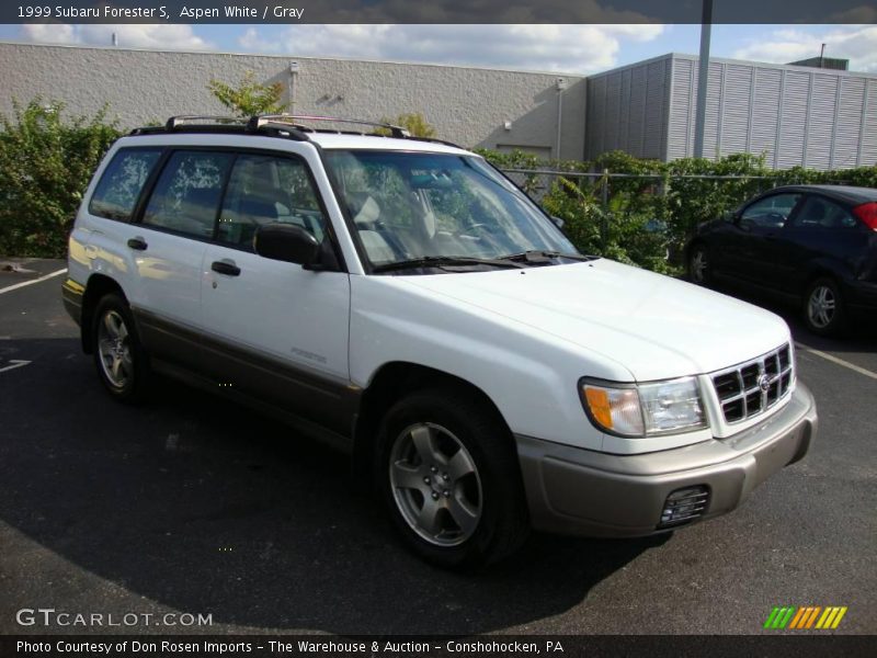 Aspen White / Gray 1999 Subaru Forester S