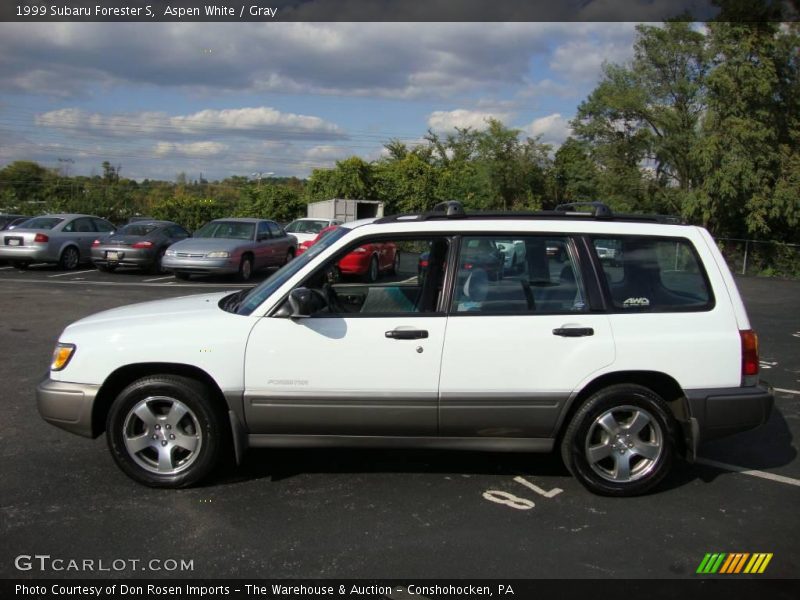 Aspen White / Gray 1999 Subaru Forester S