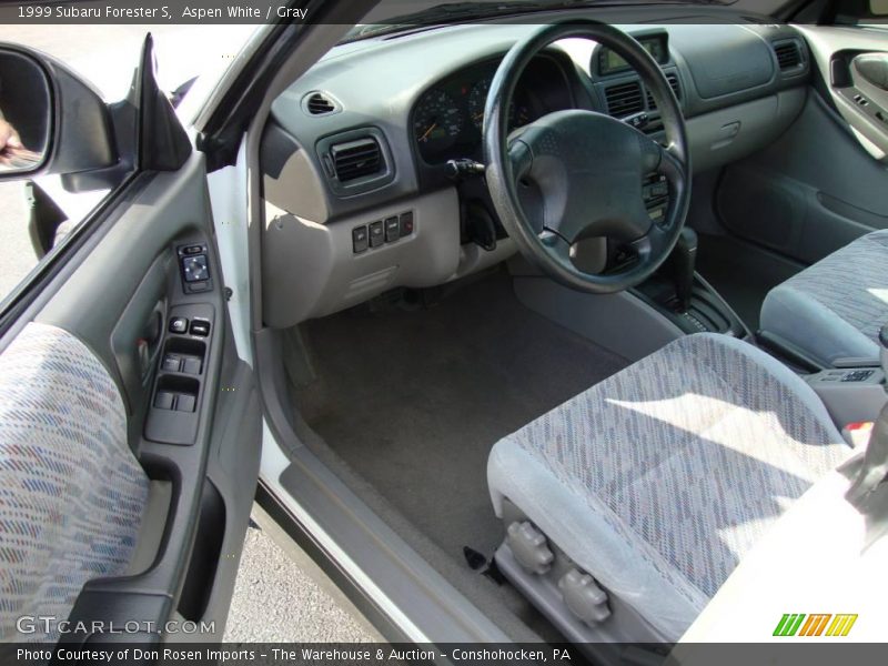 Aspen White / Gray 1999 Subaru Forester S