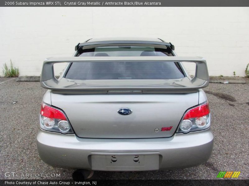 Crystal Gray Metallic / Anthracite Black/Blue Alcantara 2006 Subaru Impreza WRX STi