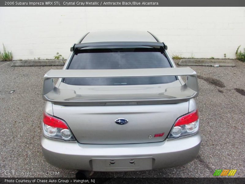 Crystal Gray Metallic / Anthracite Black/Blue Alcantara 2006 Subaru Impreza WRX STi