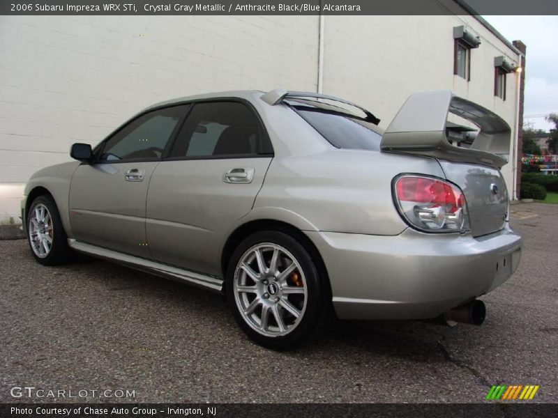 Crystal Gray Metallic / Anthracite Black/Blue Alcantara 2006 Subaru Impreza WRX STi