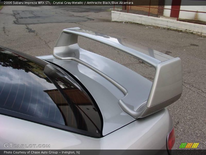 Crystal Gray Metallic / Anthracite Black/Blue Alcantara 2006 Subaru Impreza WRX STi