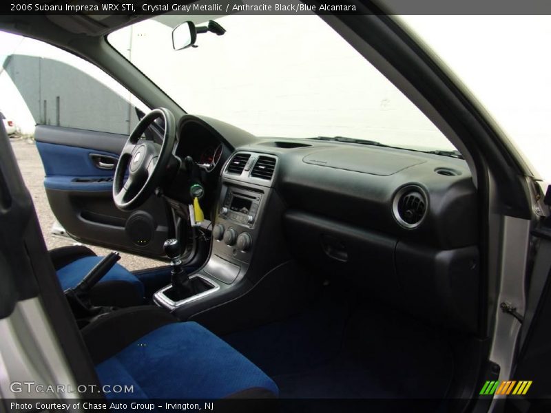 Crystal Gray Metallic / Anthracite Black/Blue Alcantara 2006 Subaru Impreza WRX STi
