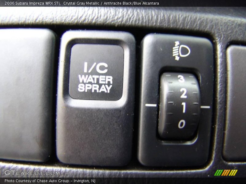 Crystal Gray Metallic / Anthracite Black/Blue Alcantara 2006 Subaru Impreza WRX STi