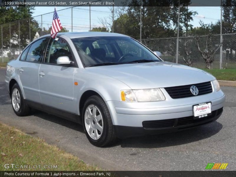 Satin Silver Metallic / Black 1999 Volkswagen Passat GLS Sedan