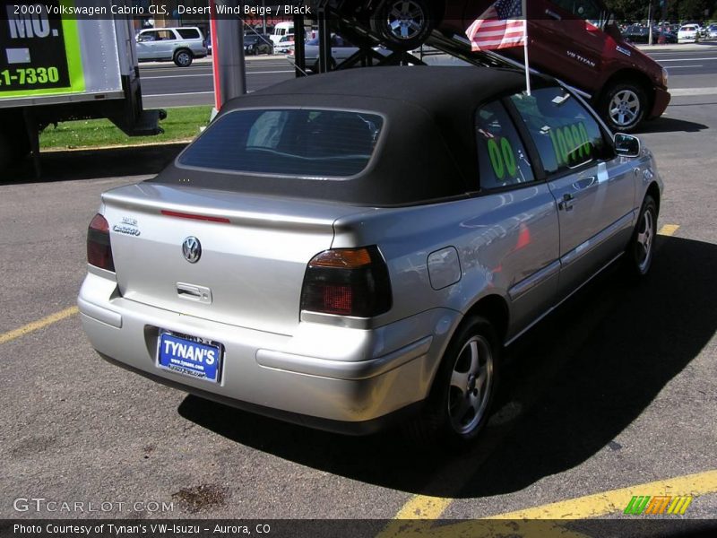 Desert Wind Beige / Black 2000 Volkswagen Cabrio GLS