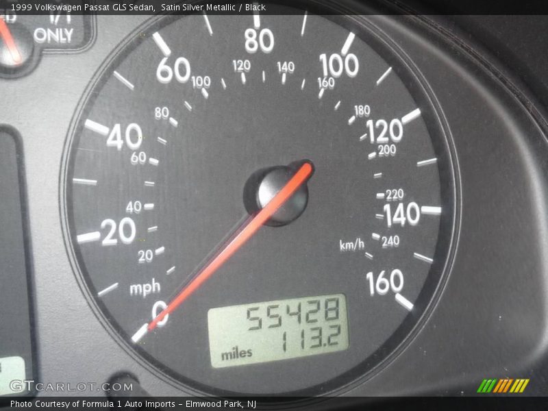 Satin Silver Metallic / Black 1999 Volkswagen Passat GLS Sedan